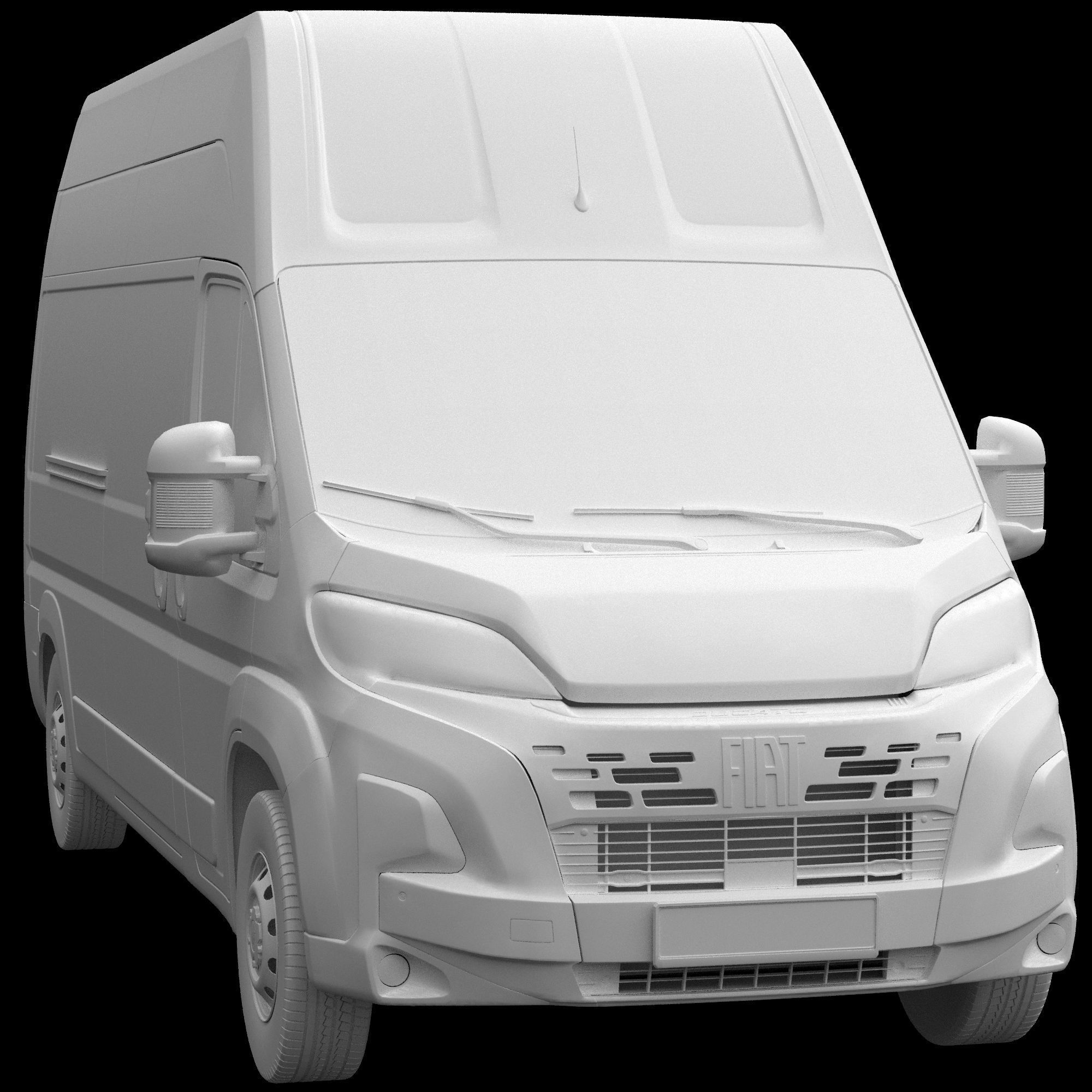 2024 FIAT DUCATO L3H3 Detailed interior 3D model_12