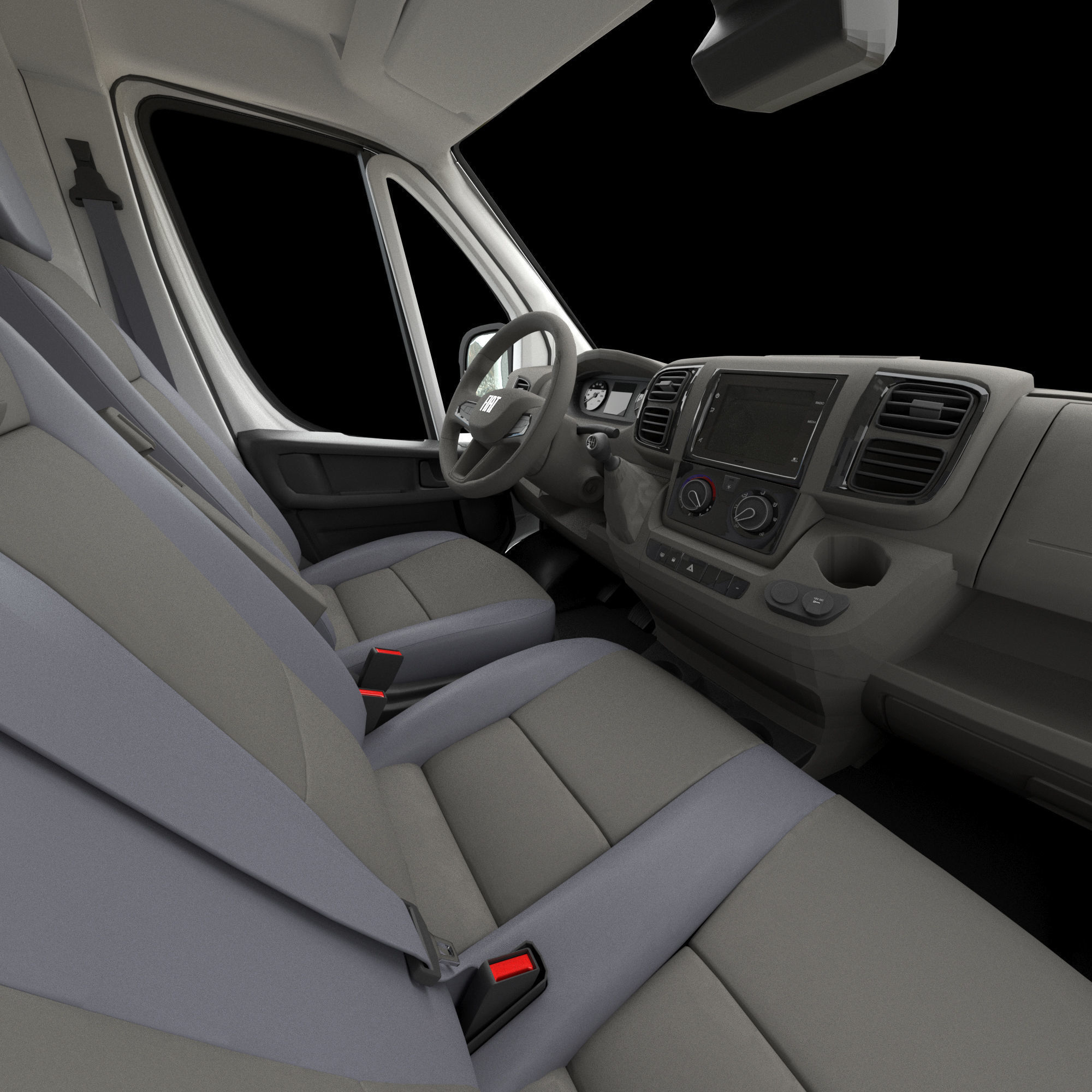 2024 FIAT DUCATO L3H3 Detailed interior 3D model_24