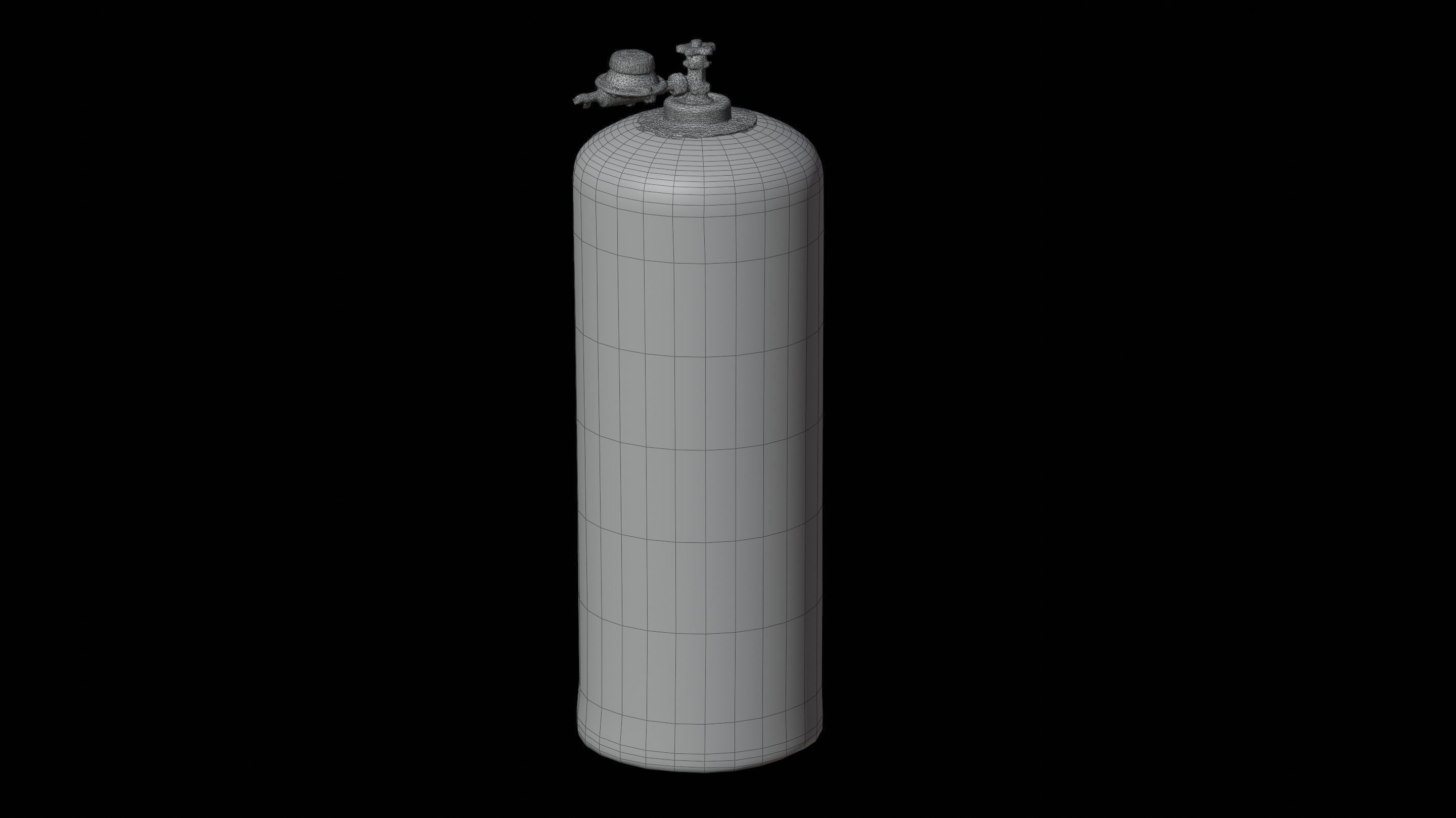 Propane Gas Tank - Game Ready Low-poly 3D model_6