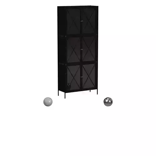 Light and Living Cabinet with glass door ZEPITA