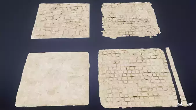 ANCIENT TEMPLE - Stone Floor 01 - LOW POLY