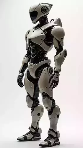 Futuristic Humanoid AI Robot Model 3D model