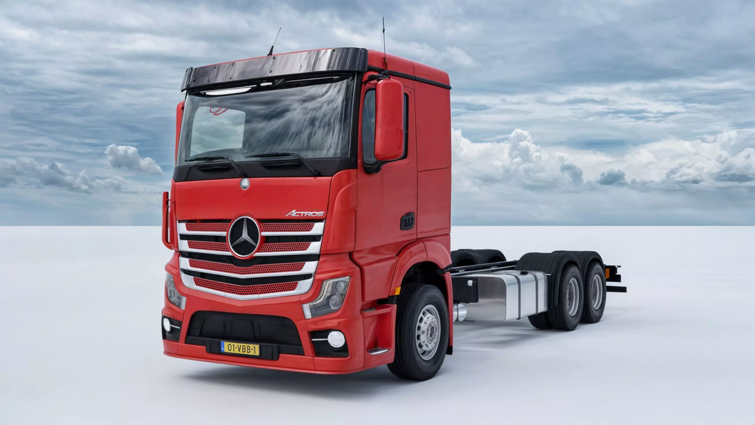 Larger Mercedes Benz Actros 3D Model High Quality 3D model