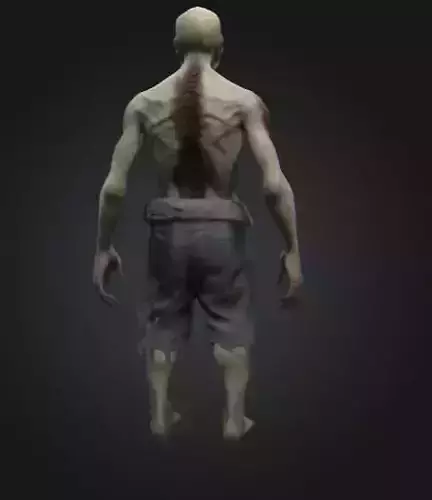 Realistic 3D Zombie Model - Game Ready and High Detail