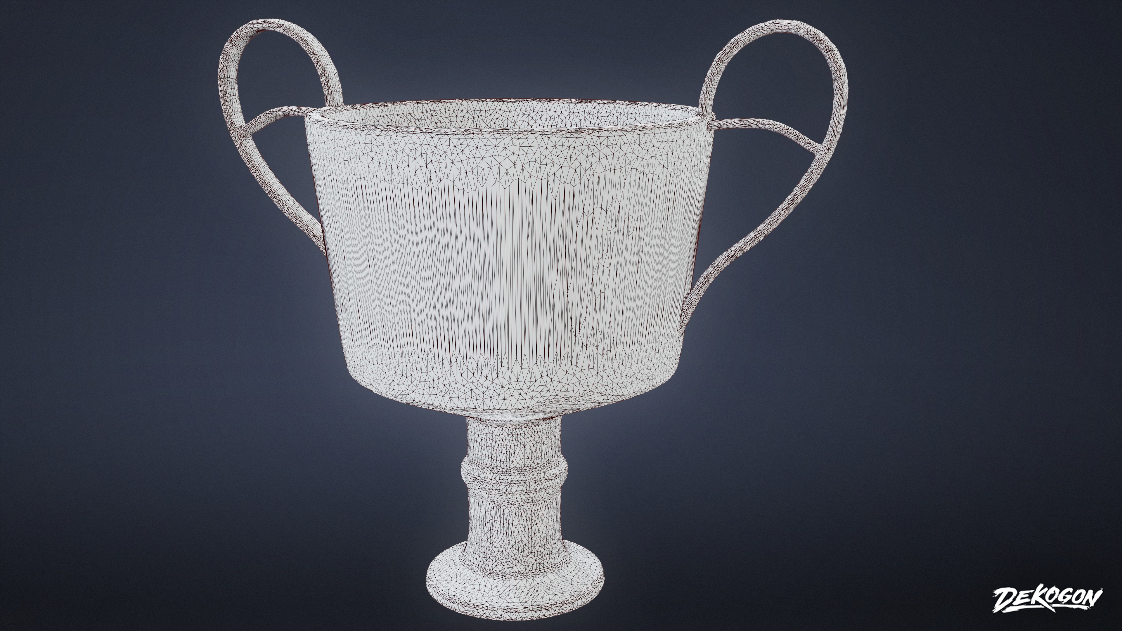 ANCIENT TEMPLE - Urns 01 - LOW POLY Low-poly 3D model_20