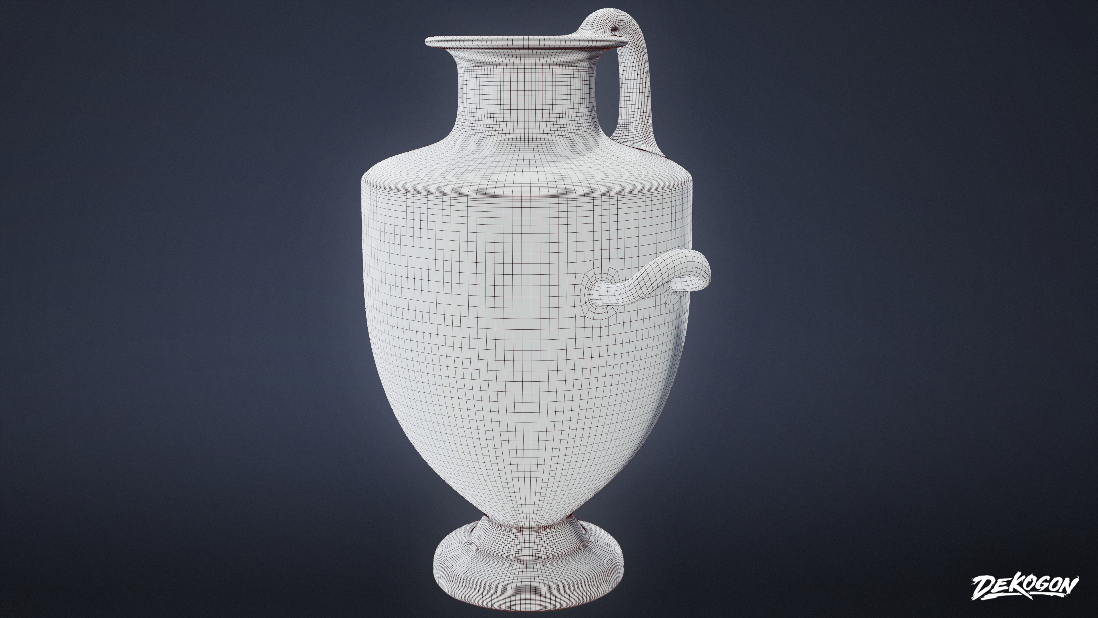 ANCIENT TEMPLE - Urns 01 - LOW POLY Low-poly 3D model_19