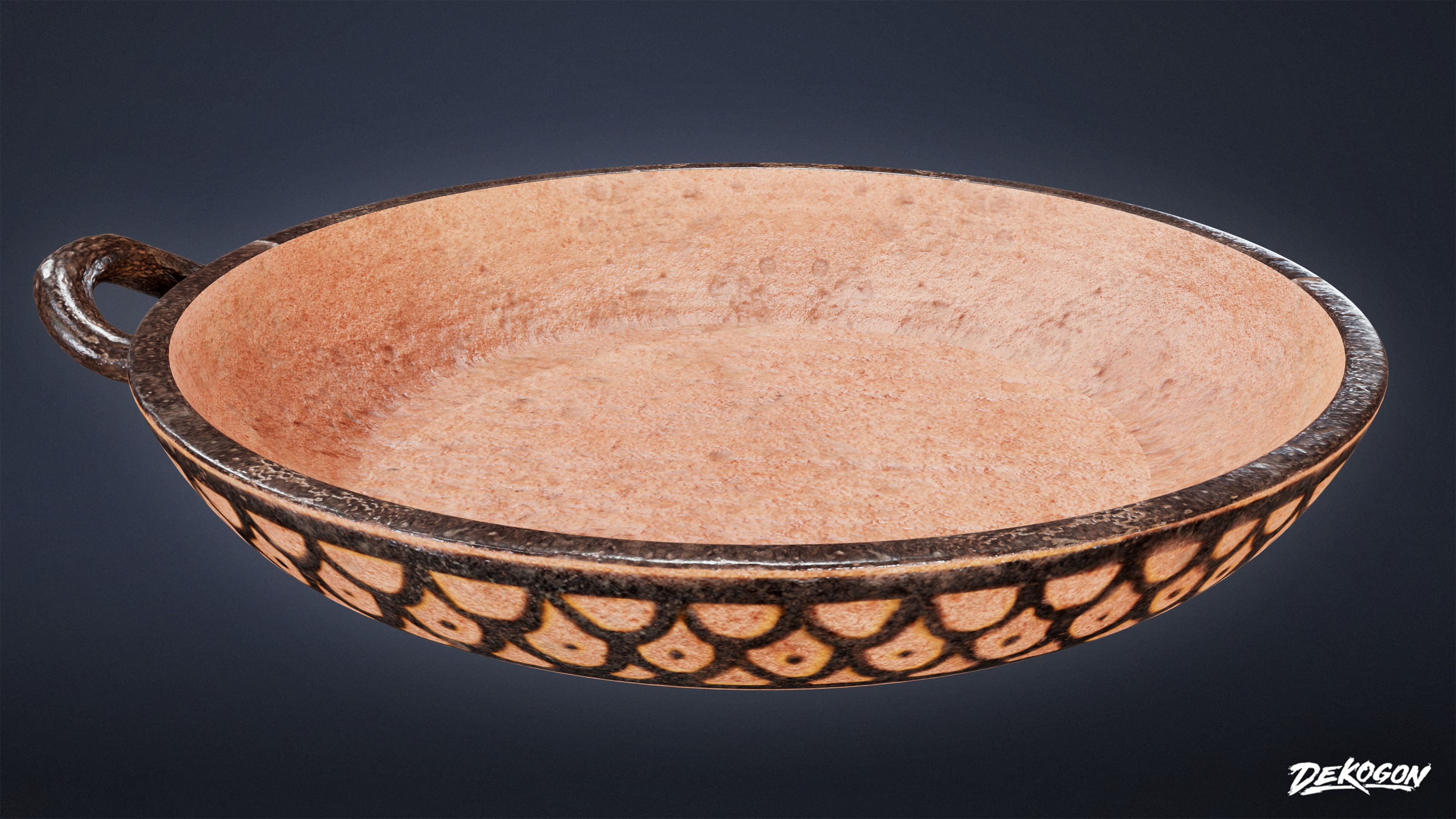 ANCIENT TEMPLE - Urns 01 - LOW POLY Low-poly 3D model_14