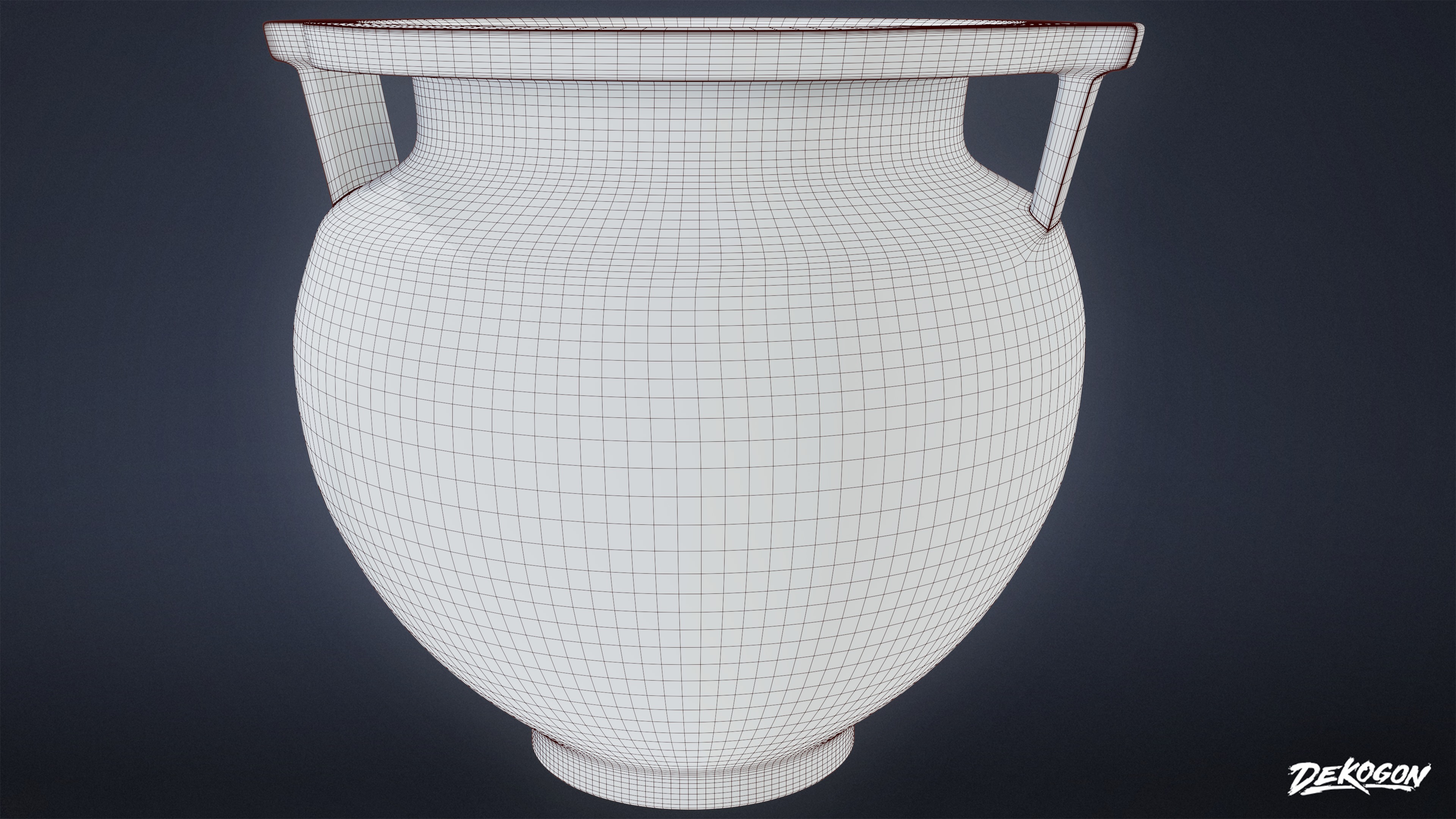 ANCIENT TEMPLE - Urns 01 - LOW POLY Low-poly 3D model_21