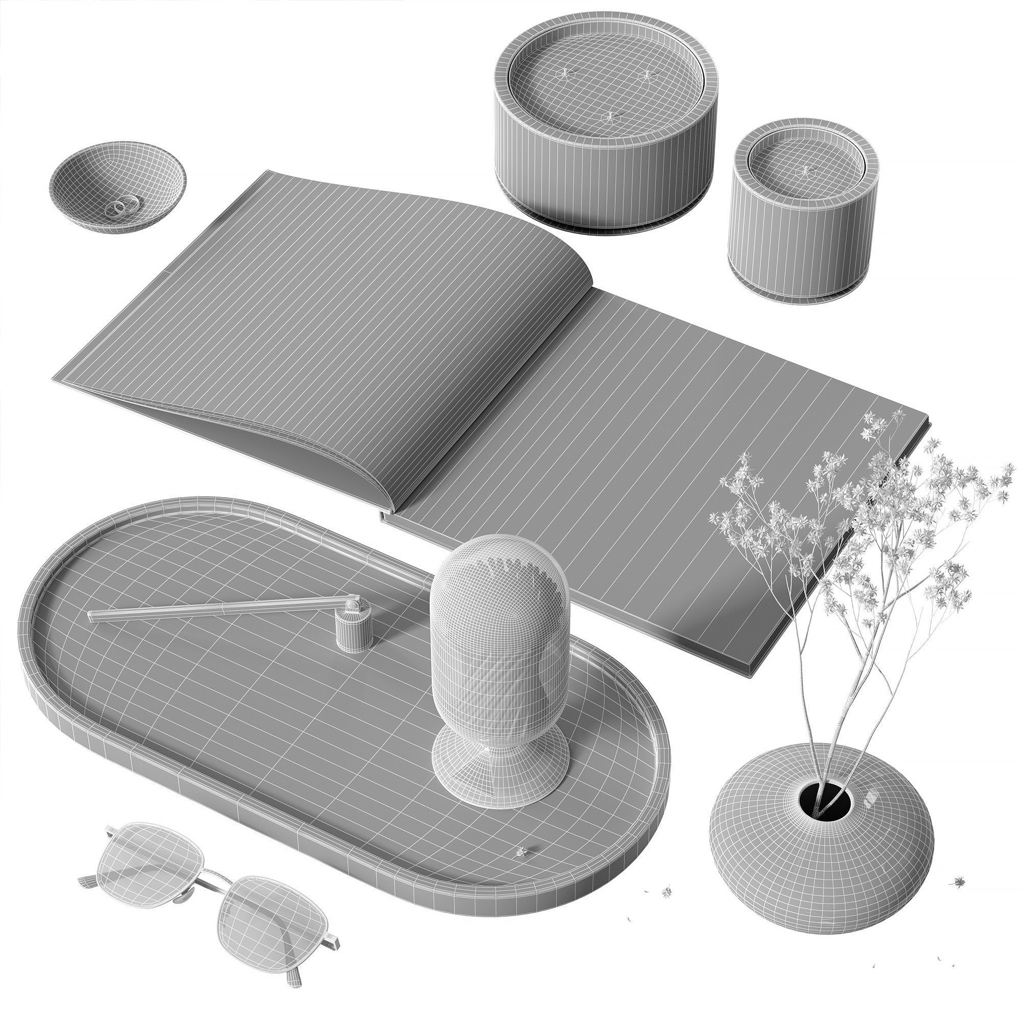 Decor set 39 3D model_5