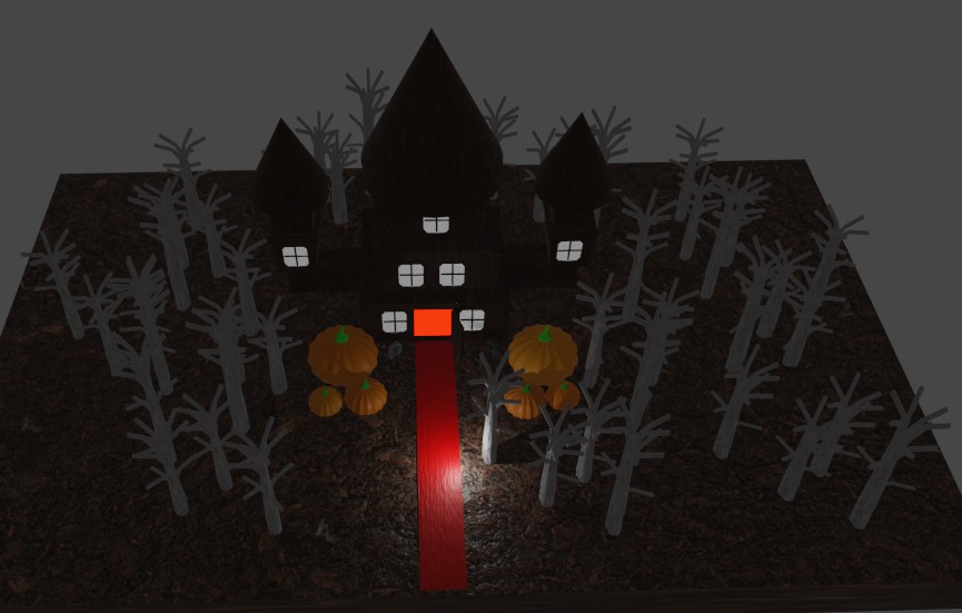 Casa de Halloween  3D model_1