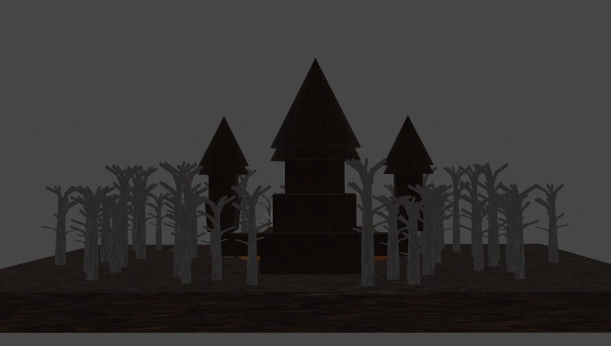 Casa de Halloween  3D model_2