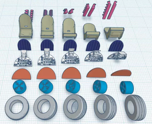 1-72nd Fairey Firefly parts Free 3D print model