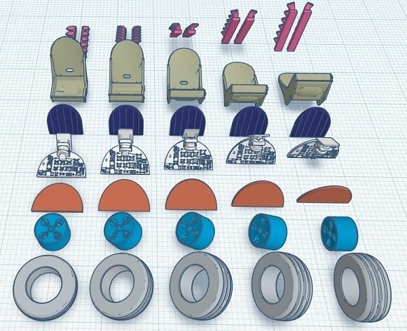 1-72nd Fairey Firefly parts Free 3D print model