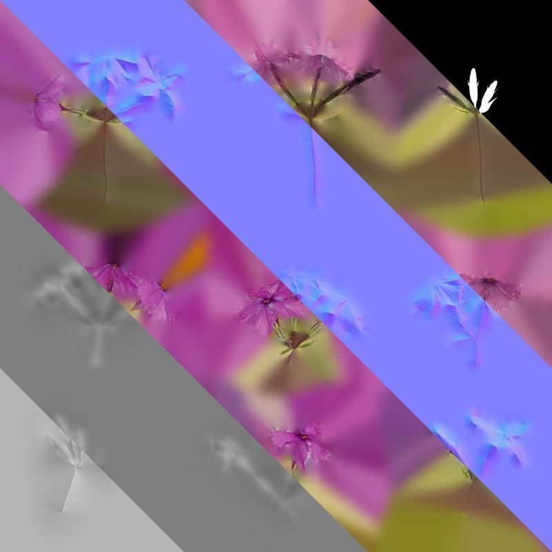 Anydrafts Phlox divaricata montrose tricolor Flower 02 Texture_8