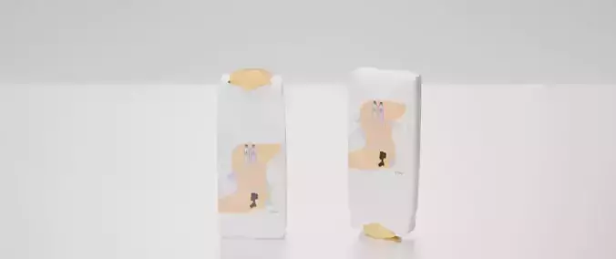 3D Model Low Poly Shampoo and Conditioner Bottle Kit