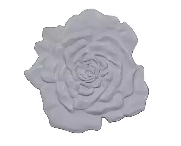 3D Wall Roses  STL Model for CNC Elegant Floral Accent Decor