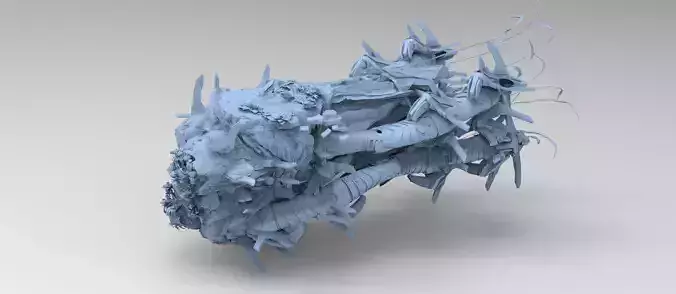 Deep Asteroid mine facility exterior 5