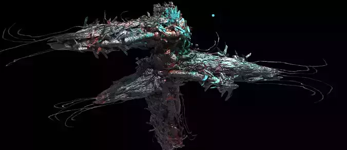 Deep Space Asteroid Horror station