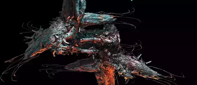 Deep Space leviathan monster station