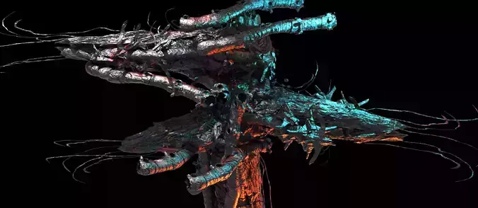 Deep Space leviathan station wreck