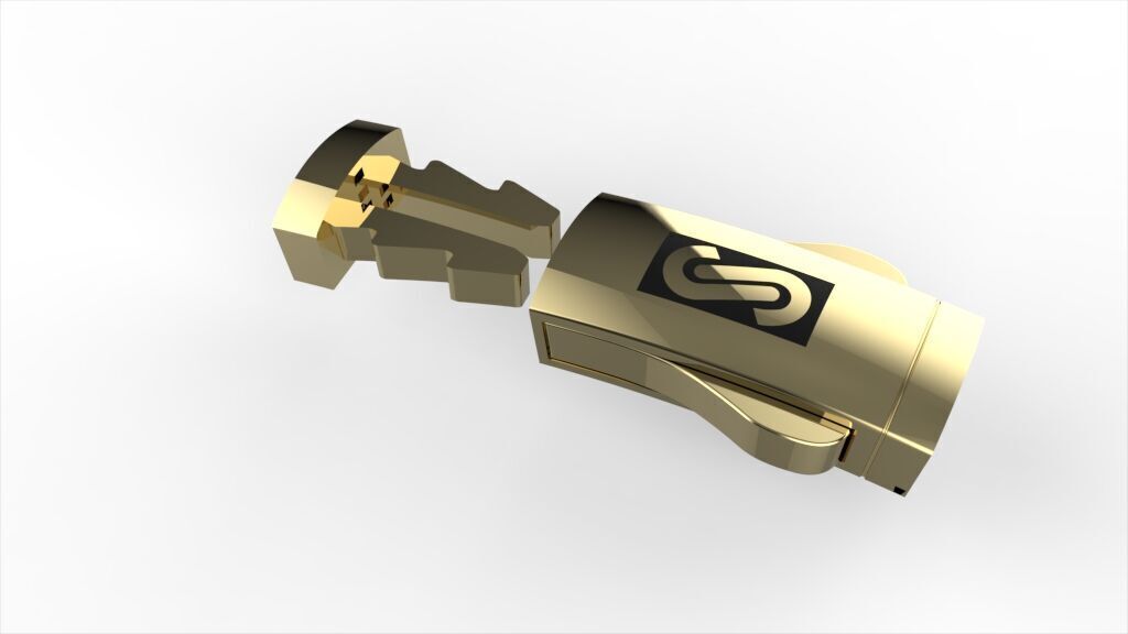 9mm monaco box claps lock for cuban chain 3D print model 3D print model_10