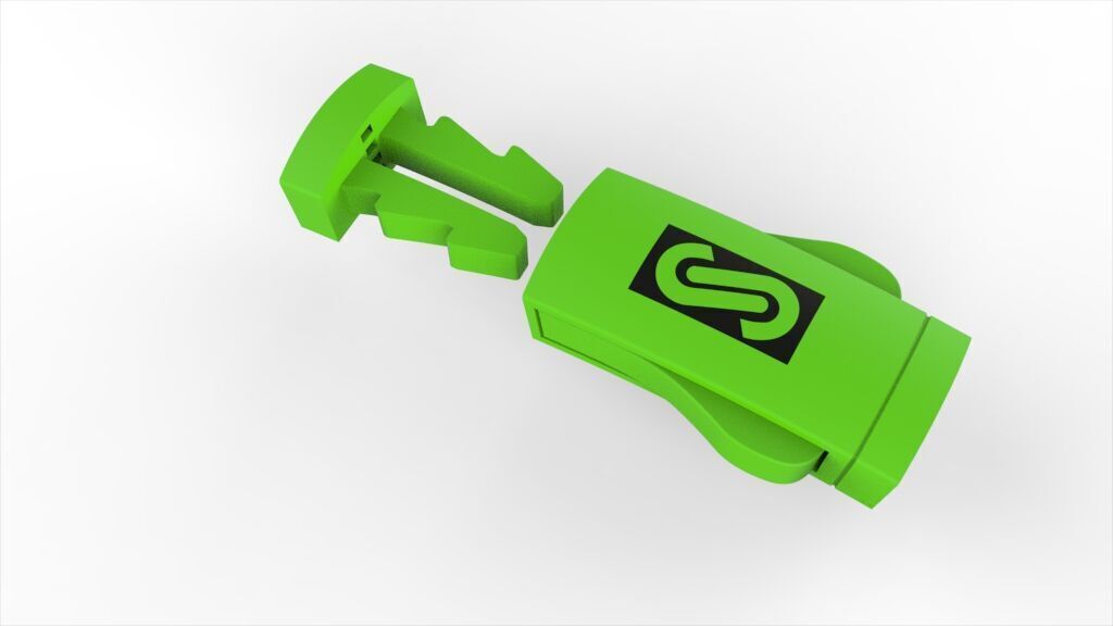 9mm monaco box claps lock for cuban chain 3D print model 3D print model_18