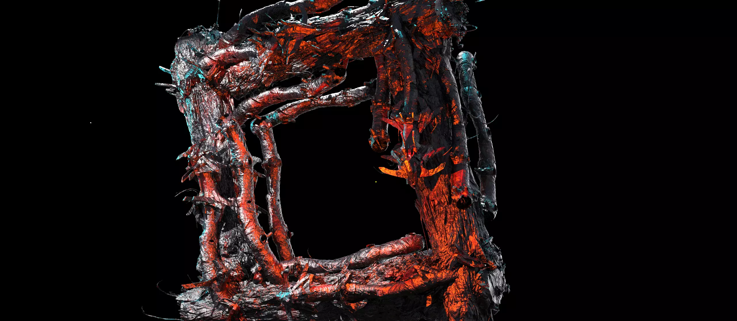 Deep Space leviathan monster station squares 3  3D model_0