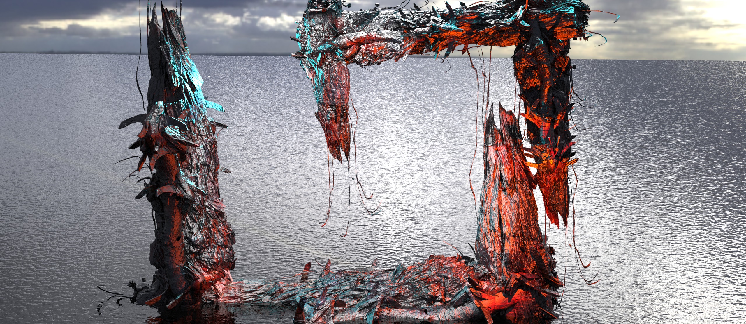 Deep ocean leviathan monster station  5 Low-poly 3D model_1