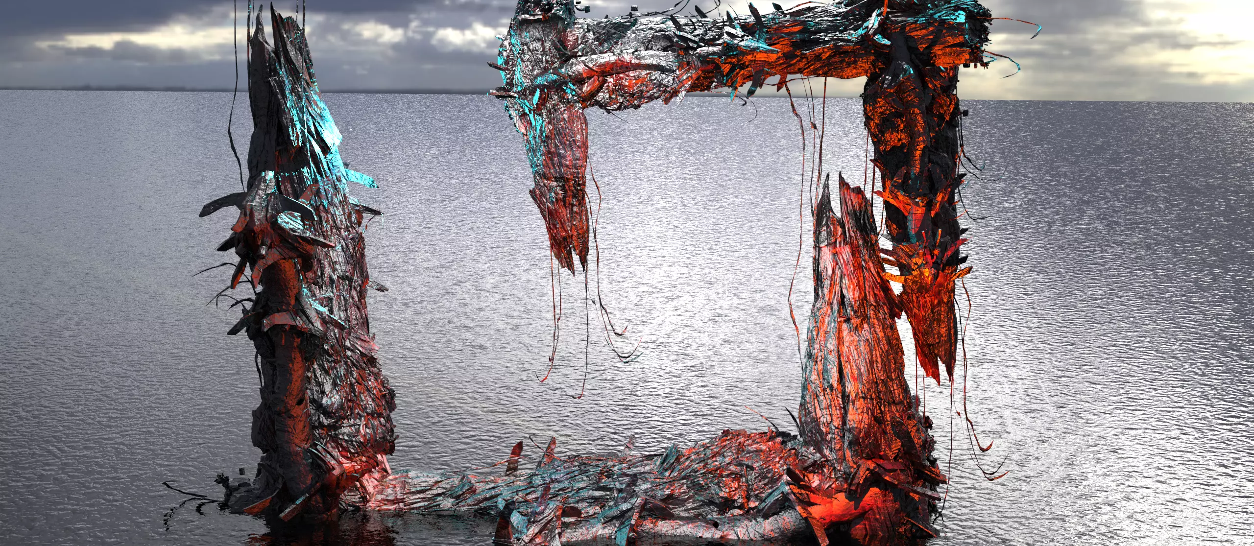 Deep ocean leviathan monster station  5 Low-poly 3D model_0