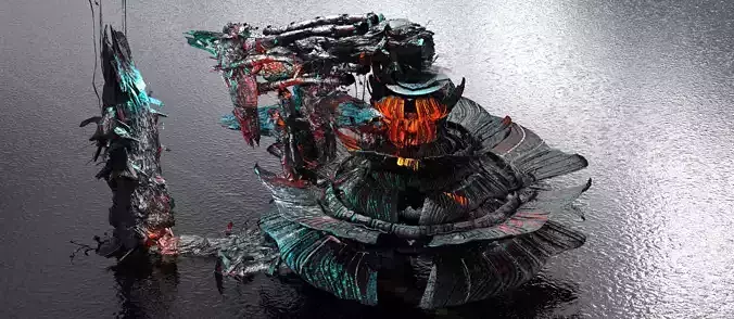 Deep ocean leviathan ore refinery 