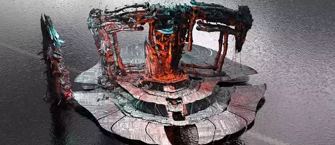 Deep ocean leviathan monster station 3