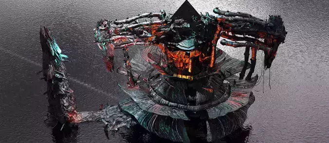 Deep ocean leviathan monster station 4