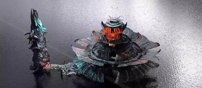 Deep ocean leviathan monster extractor 3D model