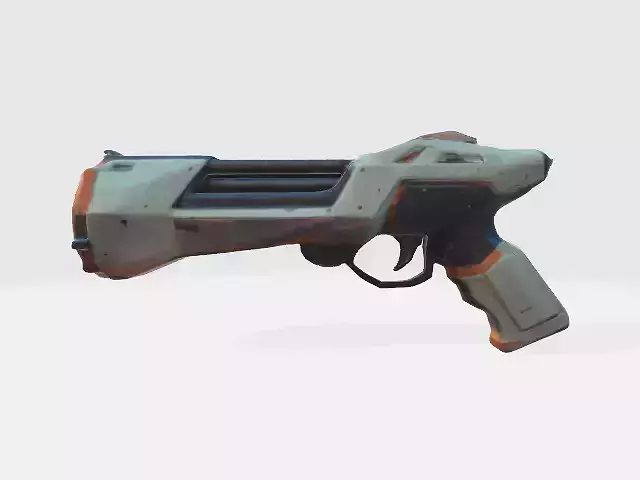 Lowpoly scifi gun