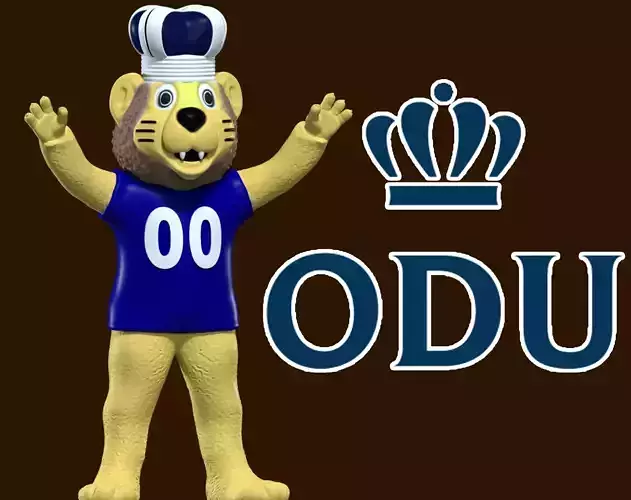 NCAA - Big Blue mascot - Old Dominion University - 3d print 3D print model