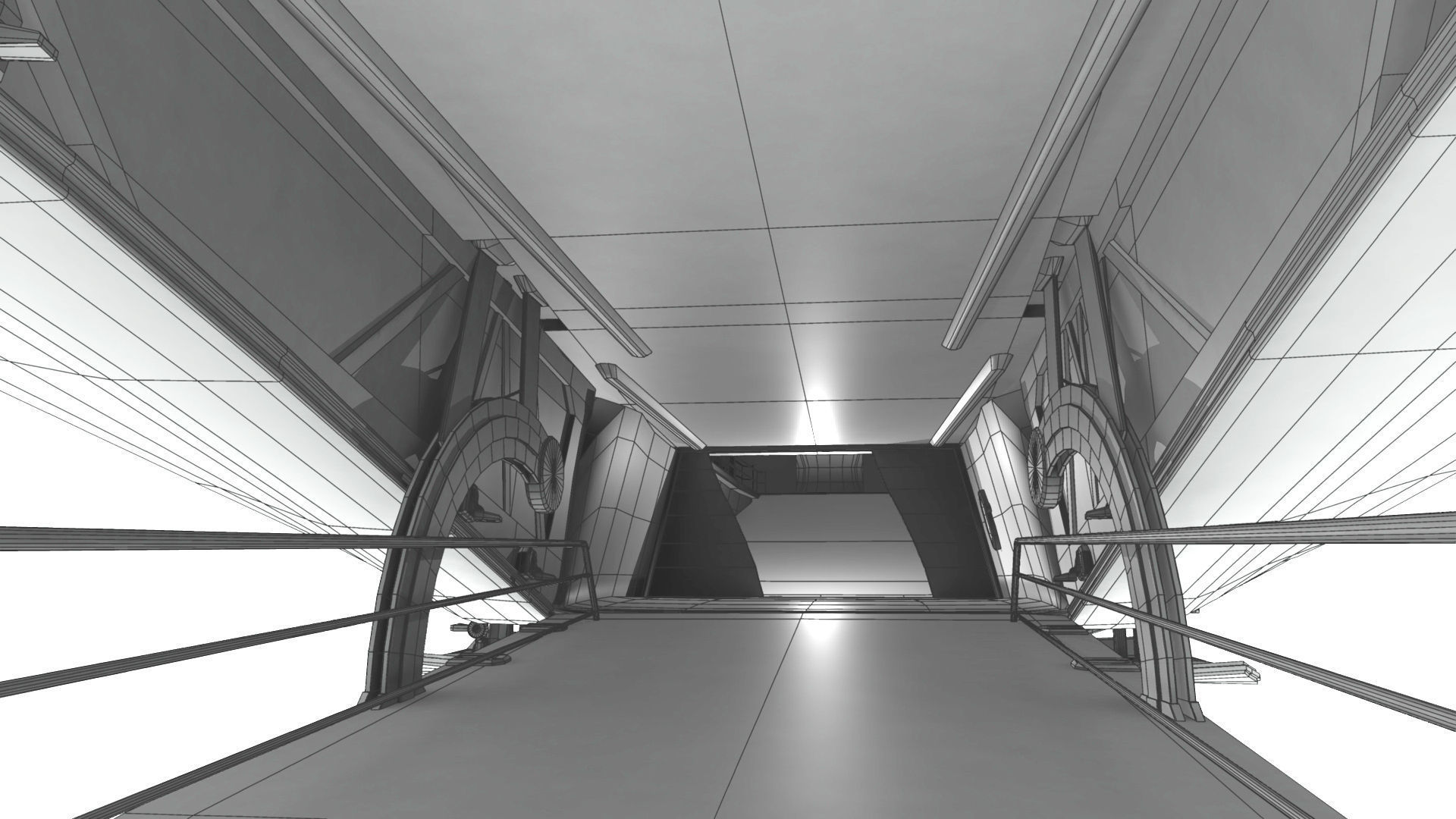 Space yacht 3D model_12