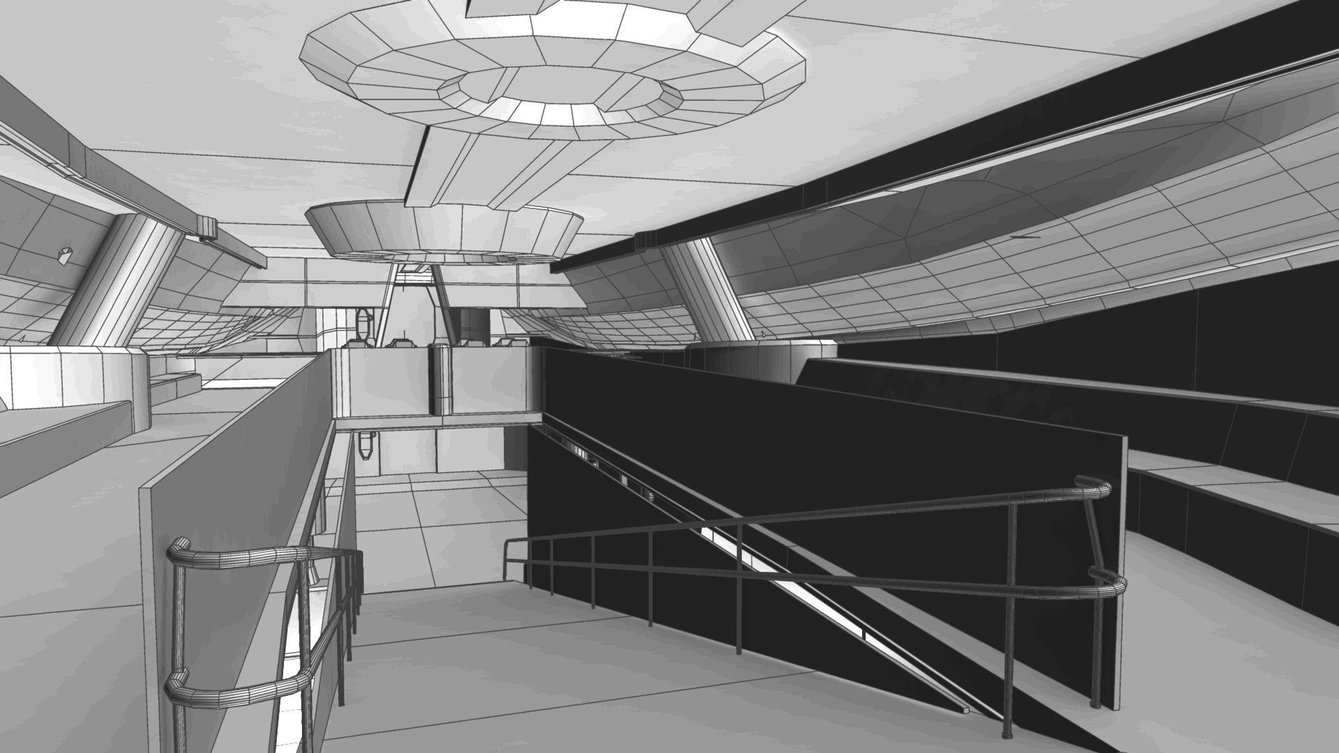 Space yacht 3D model_13