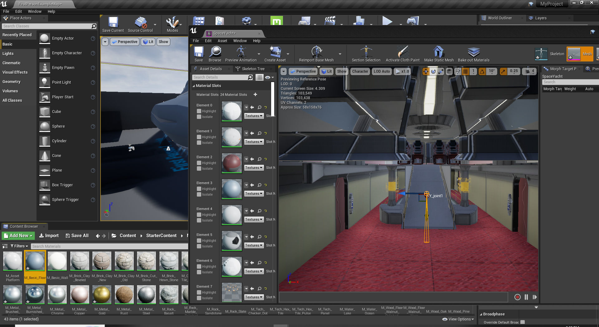 Space yacht 3D model_16