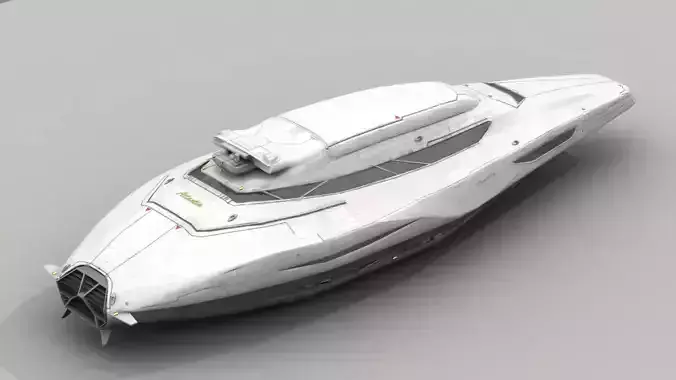 Space yacht 3D model