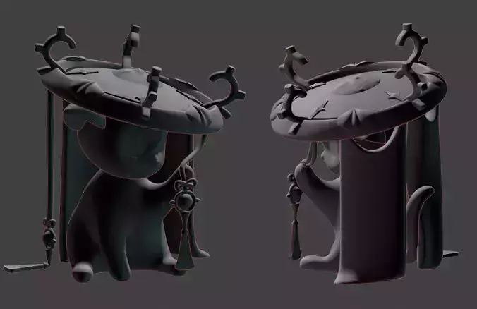 Scaramouche Cat for 3D printing