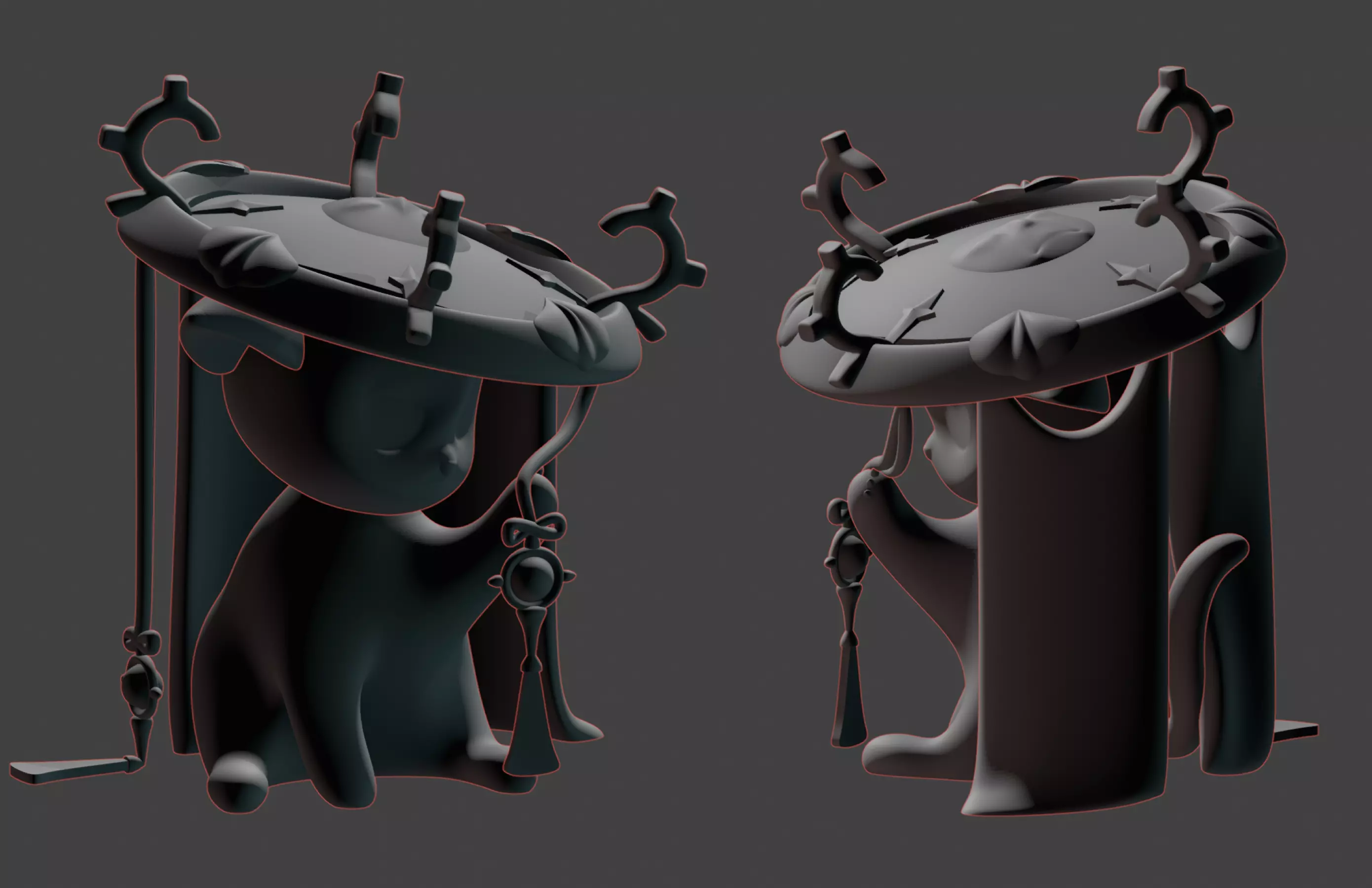 Scaramouche Cat for 3D printing 3D print model
