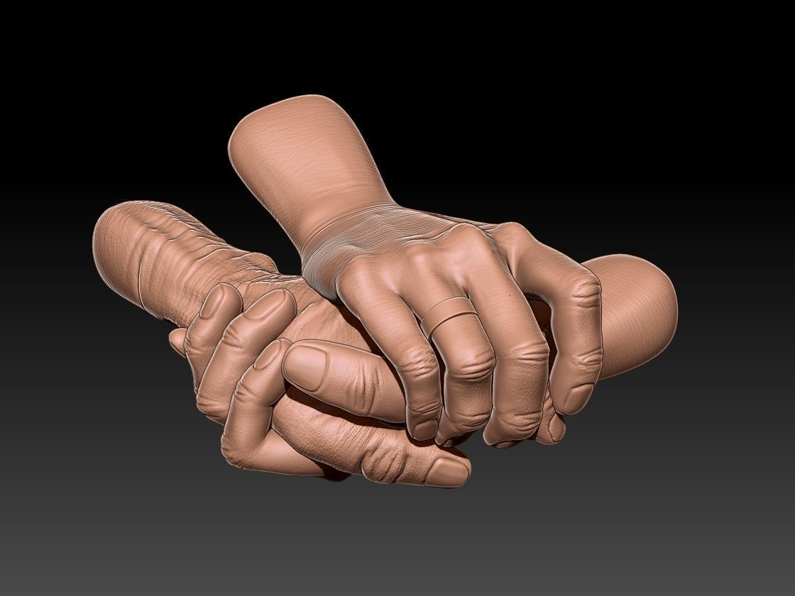 The Reunited Hands 3D Modeling 3D print model_5