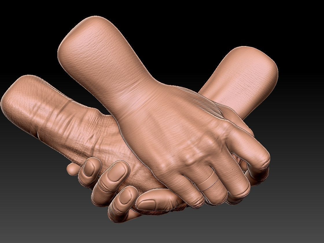 The Reunited Hands 3D Modeling 3D print model_7