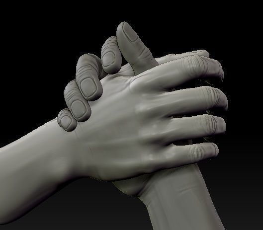 The Reunited Hands 3D Modeling 3D print model_4