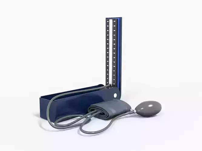  Sphygmomanometer Blood Pressure  Low-poly 3D model