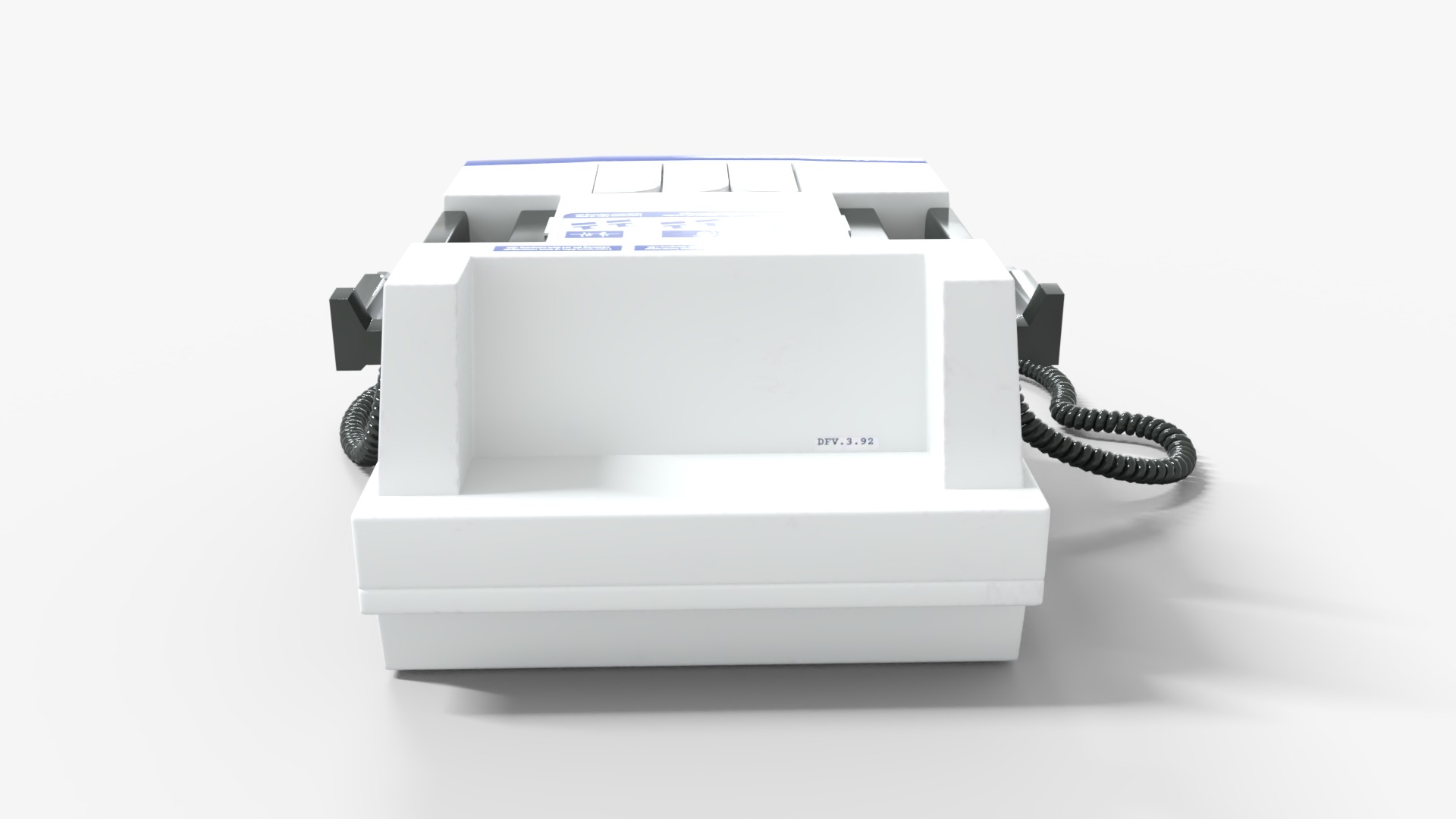 Defibrillators Medical Low-poly 3D model_5
