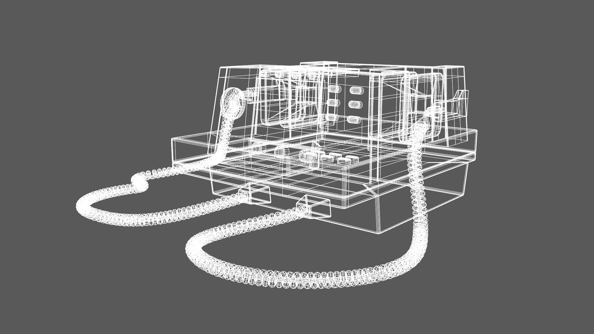 Defibrillators Medical Low-poly 3D model_10