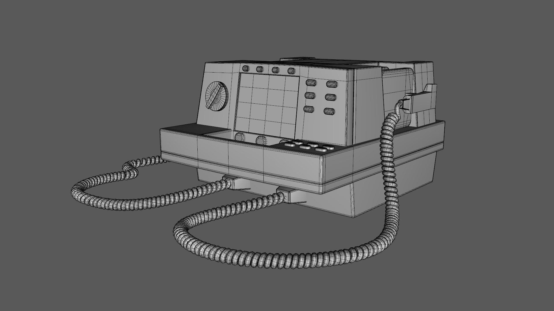 Defibrillators Medical Low-poly 3D model_9