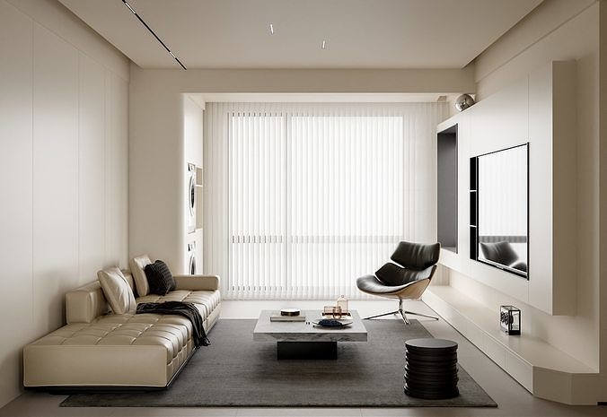 apartment interior scenes  3D model