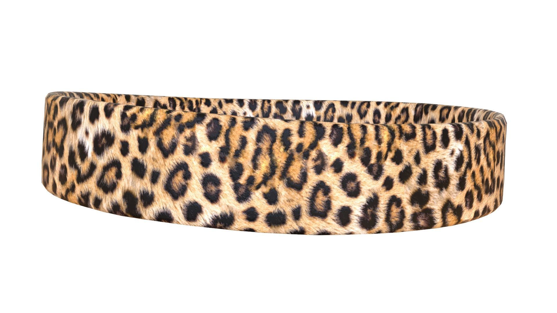 Prop127 Leopard Headband Low-poly 3D model_2